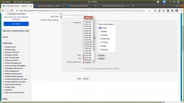 Session 11 Schedulable Classes in Salesforce смотреть онлайн