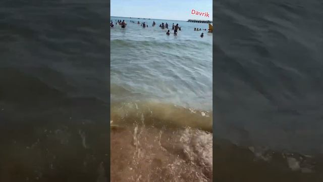 Анапа Море, Пляж 16 Июля 2023 . Вода теплая / #лето #анапа#море#пляж смотреть онлайн