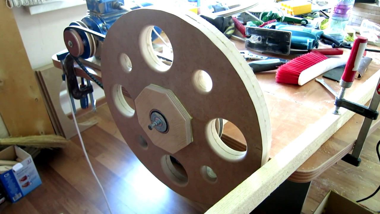 Сборка и проточка колес для самодельной ленточной пилы смотреть онлайн