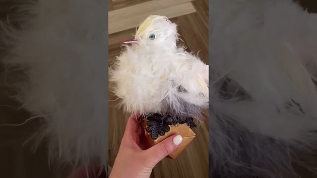 Птица своими руками , поделка в сад