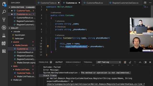 TDD and DDD with .NET Core and VSCode смотреть онлайн