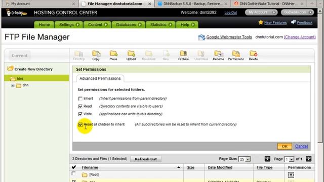 DotNetNuke Tutorial - How to move a DotNetNuke site to Godaddy? part 2 of 3 - Video #238 смотреть онлайн