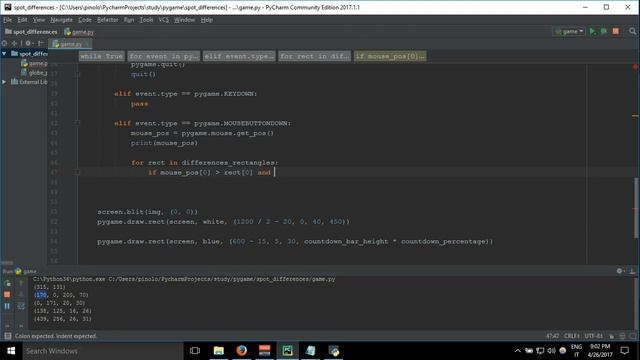 Spot the differences 1 - part 10 pygame python 3 смотреть онлайн