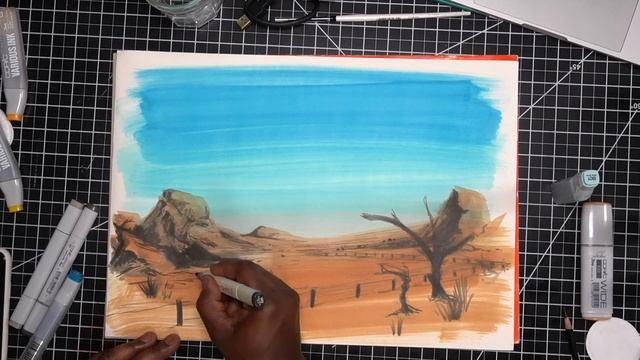 Sketch A Day: Drawing and Painting a Landscape Illustration with Copic Marker смотреть онлайн