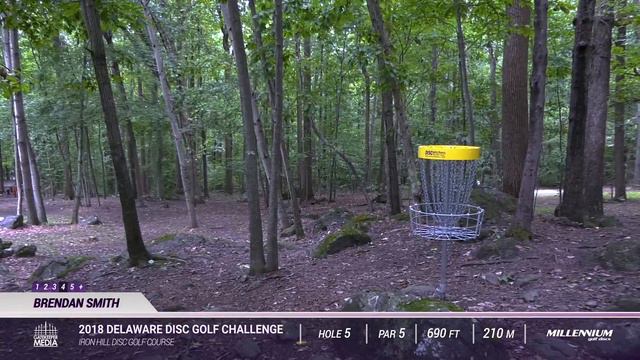 2018 Delaware Disc Golf Challenge | R1, F9, MPO | Conrad, Oakley, Hannum, Smith смотреть онлайн