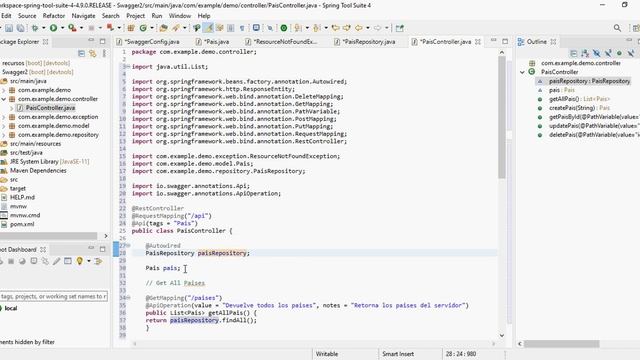 Configuración de Swagger con Spring смотреть онлайн