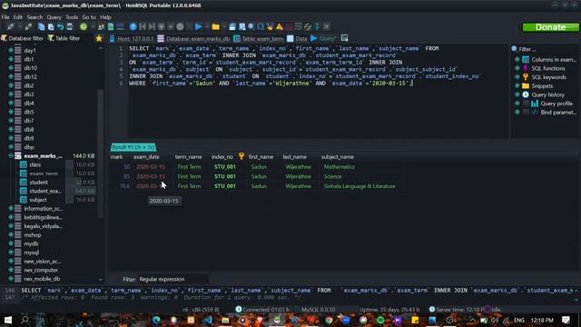 Task 22 | Use SQL Functions | 1st Year | Java Institute | Hiranya Semindi смотреть онлайн
