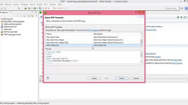 PHP Hello World Program - HD смотреть онлайн