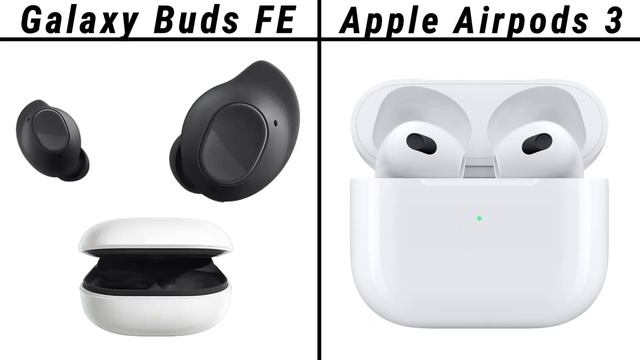 Samasung Galaxy Buds FE VS Apple Airpods 3 смотреть онлайн