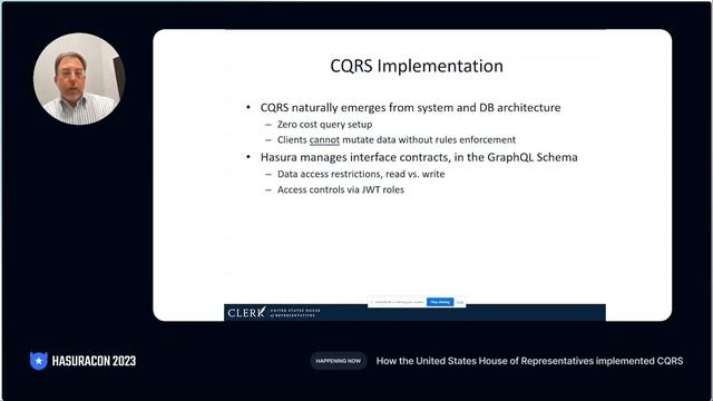 How the U.S. House of Representatives implemented CQRS using Hasura смотреть онлайн