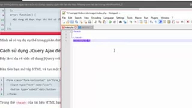 Sử dụng jQuery Ajax để tải dữ liệu không cần tải lại trang смотреть онлайн