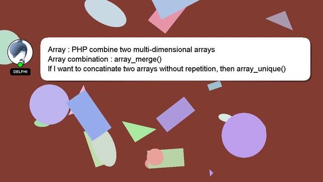 Array : PHP combine two multi-dimensional arrays смотреть онлайн