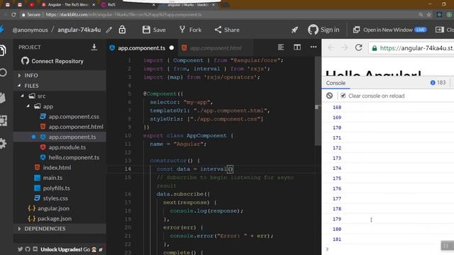 23) Rxjs Creation Operators | from, fromEvent, interval, of | #AngularInTamil #CodeNanban смотреть онлайн