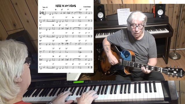 HERE IN MY ARMS - Jazz guitar & piano cover ( Richard Rodgers ) смотреть онлайн