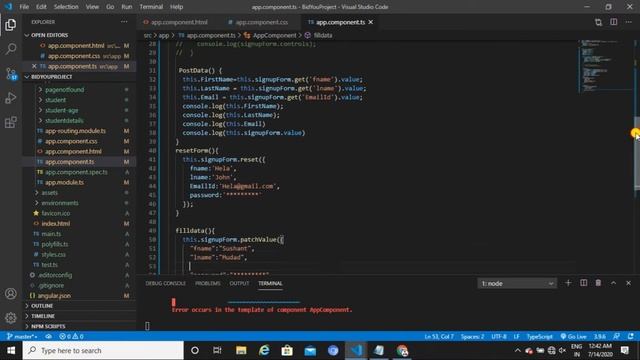 PatchValue & SetValue In Angular - 8| Angular 8 Tutorial In Hindi | OnlyCoding смотреть онлайн