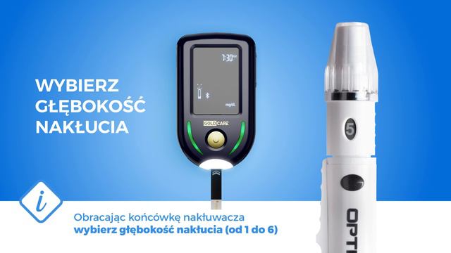 Pomiar stężenia glukozy przy pomocy glukometru Diagnostic Gold Care смотреть онлайн