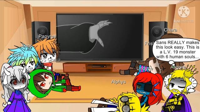 Undertale reacts to Sans vs Omega Flowey смотреть онлайн