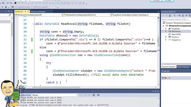 0129 قراءة محتوى ملف Excel وعرضه في أداة DataGridView بلغة سي شارب كود لاكثر من مزود خدمة смотреть онлайн