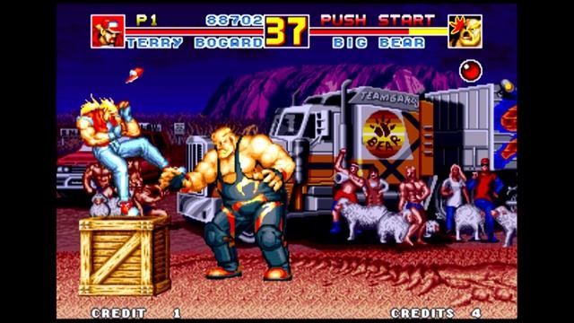 Fatal Fury Special (Arcade) Playthrough as Terry Bogard Neo Geo Mini 60 fps смотреть онлайн