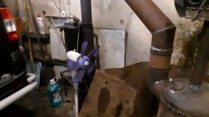 Испытания и доработки печи на отработке с наддувом Ч1