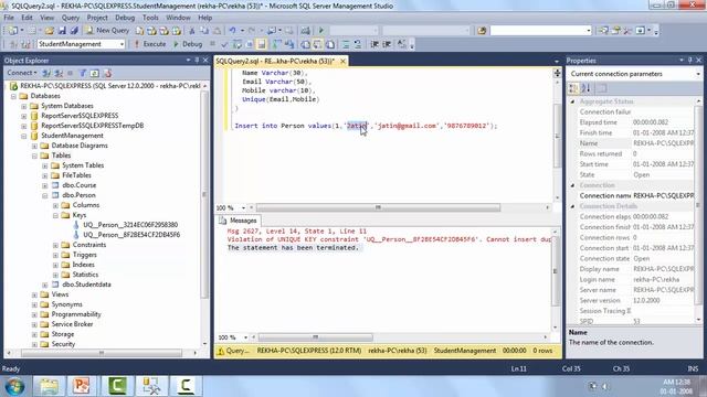 #15 Unique Constraint | Constraints | Unique key constraint | SQL | Learn Free SQL Classes |Skillar смотреть онлайн