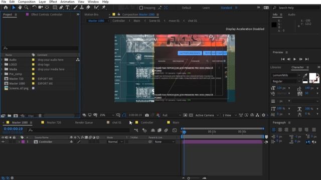 КАК СДЕЛАТЬ КРАСИВУЮ ЗАСТАВКУ ДЛЯ ВИДЕО В ADOBE AFTER EFFECTS! смотреть онлайн