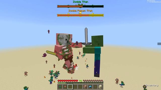 Titan Zombie vs All Titans in Minecraft mob battle смотреть онлайн