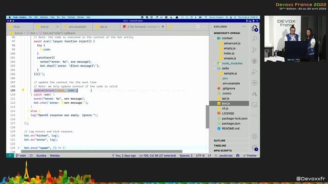 Jouer à Minecraft avec une IA générée par GPT-3 (Wassim Chegham et Tiffany Souterre) смотреть онлайн