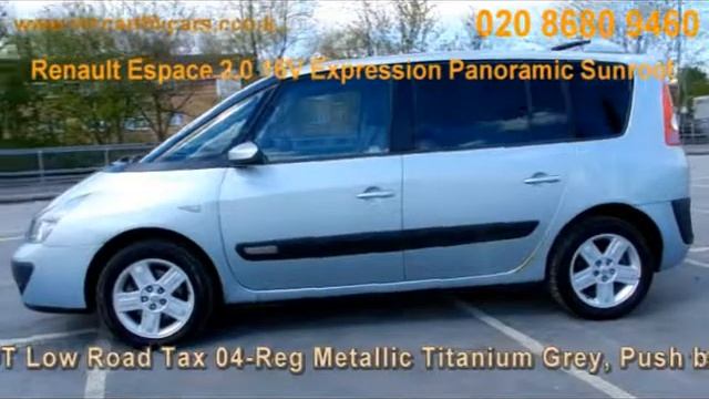 Renault Espace 2.0 16V Expression Panoramic Sunroof 7-Seater 6-Speed WL04 McCarthy Cars смотреть онлайн