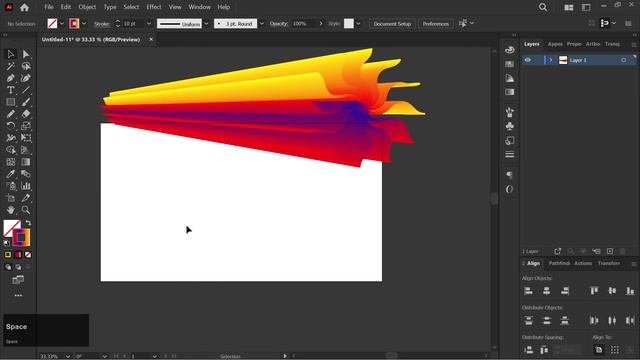 Fluid Design in Illustrator | Fluid Color Abstract Background Illustrator Tutorial смотреть онлайн