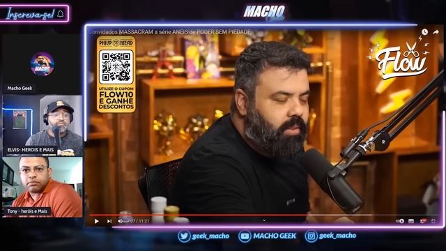 OS ANÉIS DE PODER: REACT PEEWEE NO FLOW (FT. HERÓIS E MAIS) смотреть онлайн