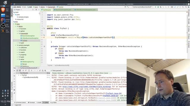 Vavr (javaslang) Try class explained and show cased - a more constructive way of catching exception смотреть онлайн