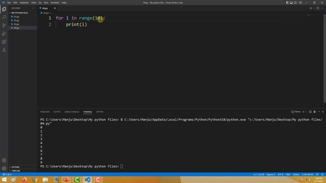 Python Tutorial For Absolute Beginners - 10 - For loop смотреть онлайн