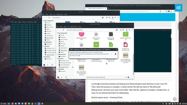 How to back up Minecraft worlds in Linux смотреть онлайн