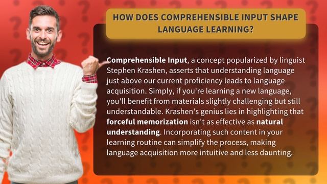How Does Comprehensible Input Shape Language Learning? смотреть онлайн