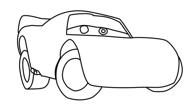 Рисуем Тачки Учимся рисовать гоночную машинку Молния Маквин смотреть онлайн