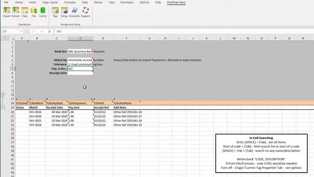 Import Xero Receipts/Payments and Allocate/Match to Invoices from CSV file in Excel 1/2 смотреть онлайн
