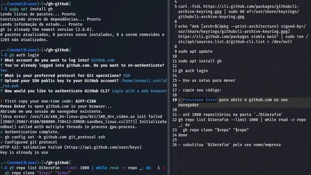 como clonar todos repositórios github usando kali linux 2022 смотреть онлайн