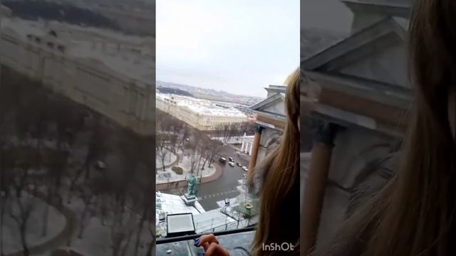 Мы на крыше Исаакиевского Собора! Весь Питер, как на ладони! Как же красиво! Видно каждое здание! смотреть онлайн