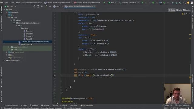 Android Circular Progress Indicator + Draggable Circular Slider in Jetpack Compose - Android Studio смотреть онлайн
