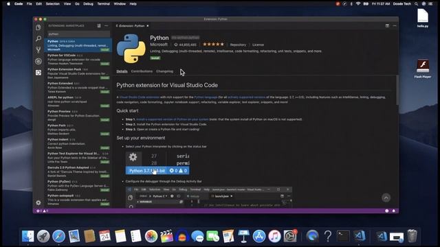 VS Code Python Setup - Mac OS смотреть онлайн