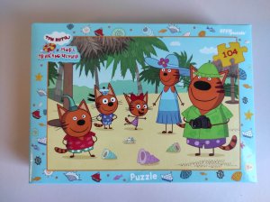 Три кота на море ПАЗЛ 104 детали