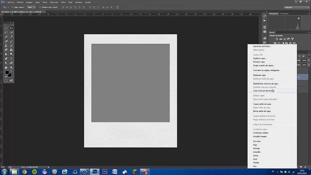 Tutorial Photoshop CC: Cómo dar efecto de fotografia INSTANTÁNEA смотреть онлайн