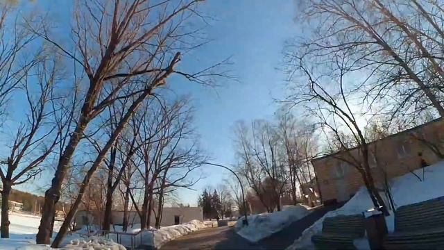 Yi ActionCam Test / Зимой на велике Ботсад и ВДНХ