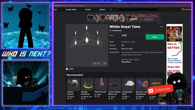 Mori Calliope Roblox Avatar смотреть онлайн