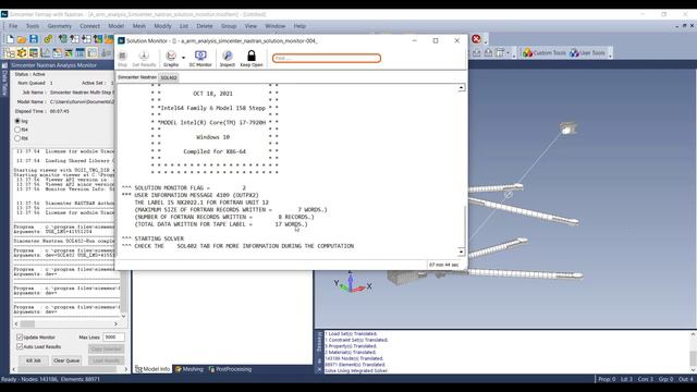 Simcenter Femap 2022.1 — Solution Monitor смотреть онлайн