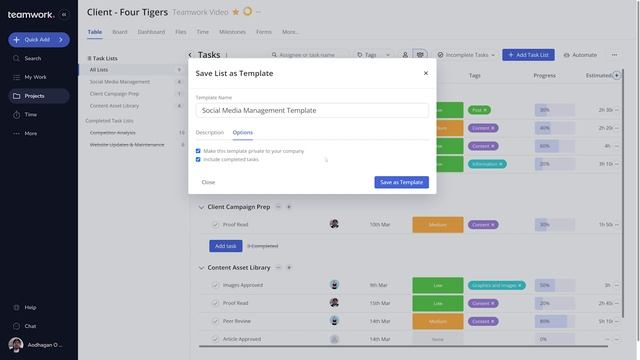Teamwork - Save time using TASK TEMPLATES смотреть онлайн