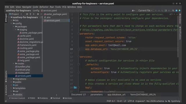 Symfony 6 - Configuration based on environment variables смотреть онлайн