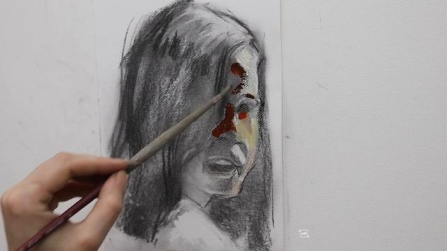 How to paint a face, oil sketch, #75 смотреть онлайн