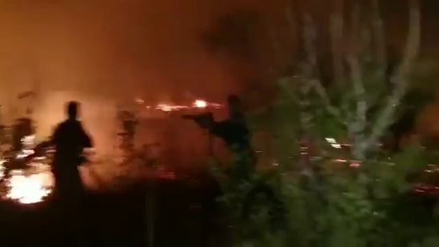 Горит сухая трава в Новороссийске смотреть онлайн